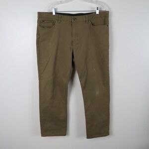 English Laundry Pants Mens 38x29 Travel Casual 5-Pocket Jeans Stretch Flex Brown
